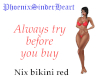 Mix bikini red