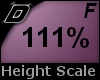 D► Scal Height*F*111%