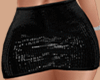 E* Black Sequins Skirt