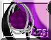 Neko Orb Earrings Purple