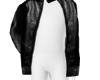 black leather jacket