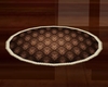 Brown round Rug