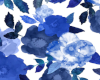 Blue Floral Blanket