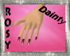 pink dainty nails