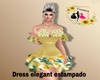 Dress elegant Estampado
