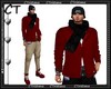 [A]RED JACKET+ SCARF