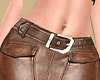 ML Leather Skirt brown