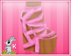 !B! Pink Strappy Heels