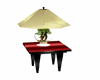 Small table with lamp