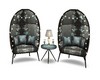 FAUTEUIL BLEU FLEURIE