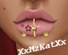 MK*Lip Percings*Gold