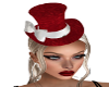 Victorian Red Xmas Hat