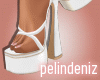 [P] Mole white heels