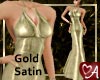 .a Satin Gown Gold