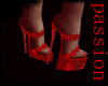 Glitter shoes red