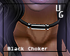 G. black choker  *UG