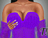 T! Purple Sheer Dress L