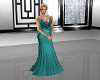 Teal and Pearls Gown