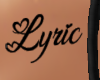 *Lyric Custom Tattoo