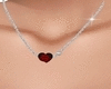 Red Rose Heart Necklace