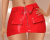red leather skirt RL