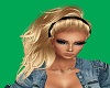 Kay Blonde Blk Headband