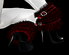 Red Winter Furry Boot