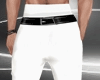 Skiny White Pants Black