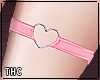 † pink garter / left