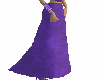 purple long skirt