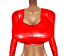 Red Latex Bimbo Top