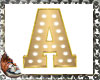 marquee letter  A
