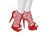 SoSilky Heels red lace