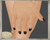 small hands+black nails