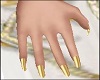 Gold Nails Dainty Hands