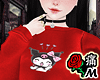蝶 Crop Sweater Kurumii