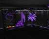 Neon Purple Ceiling Ligh