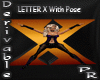 Letter X with Pose