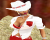 Cowgirl Hat White