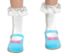 Kids Teal Shoes + Socks