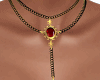 A.E! Dark Red Necklace