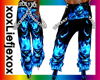 [L] Blue Flame DUB pants