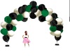 green and black balloons