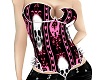 Spiked Skull Corset-Pink