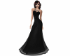 Lame Bust Gown Vamp Blk