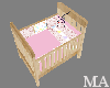 -MA-Babygirl Crib Pink
