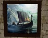 Viking ship painting
