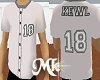 Kewl White BaseballShirt