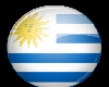 Uruguay Button Sticker