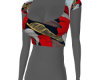 Afro-Feathered Crop Top